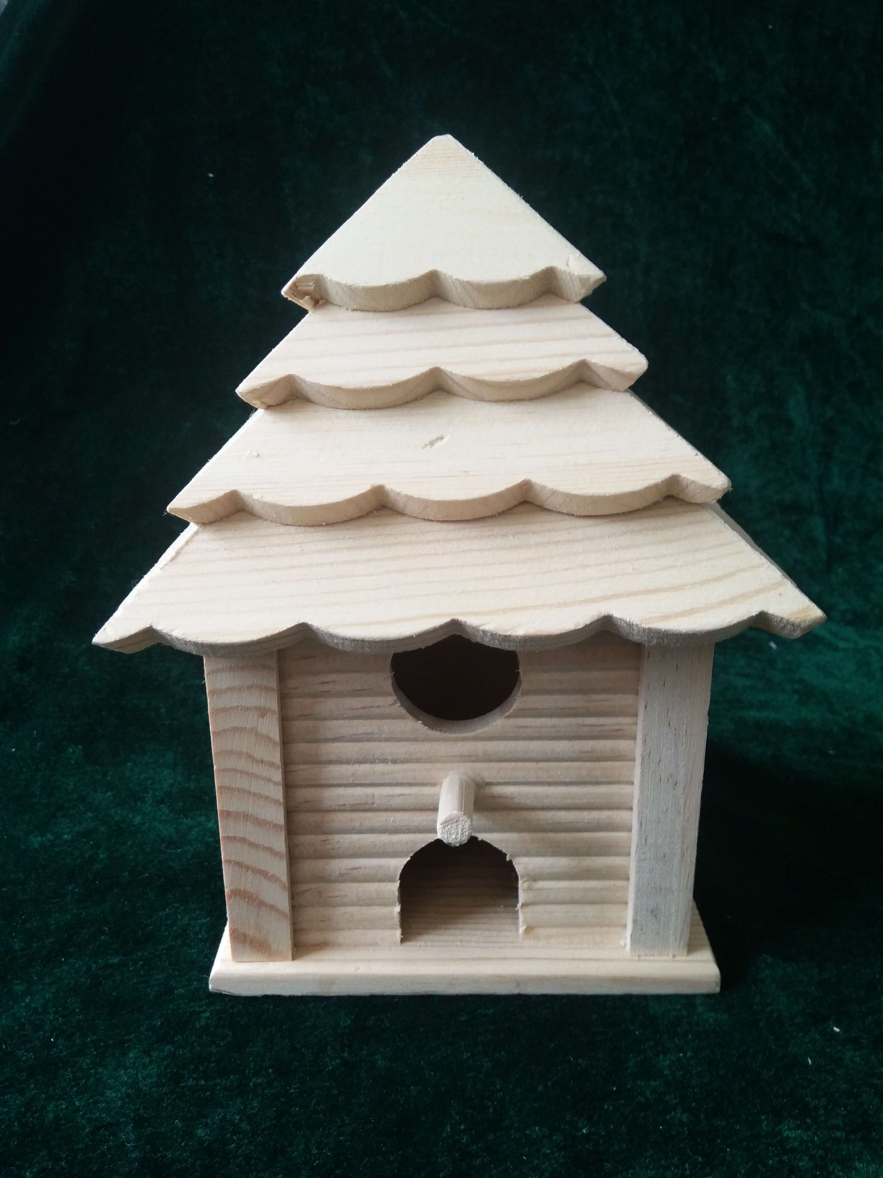 Wooden birdhouse